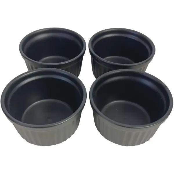 Jomafe Gourmet Black Ramekins 9cm Set of 4