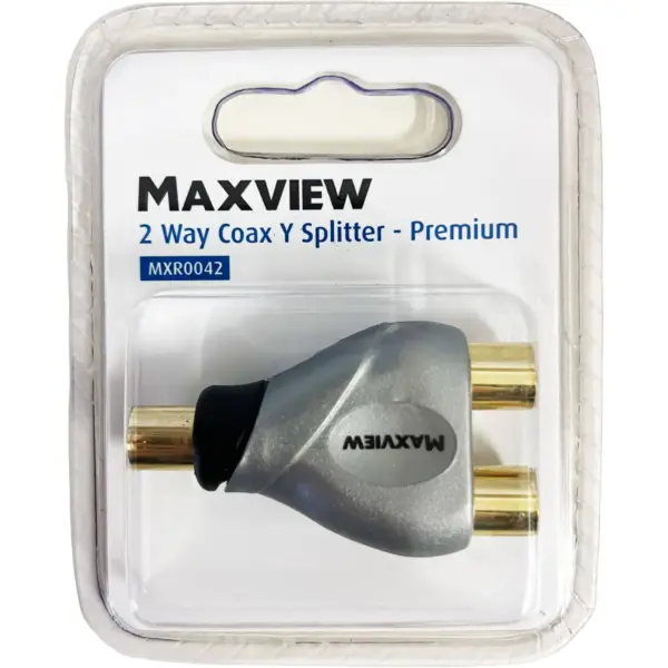 Maxview  TV 2 Way Angled Splitter