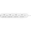 Masterplug Individually Switched 4 Gang 13amp 2 Metre Trailing Socket