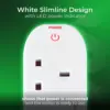 Masterplug Individually Switched 4 Gang 13amp 2 Metre Trailing Socket