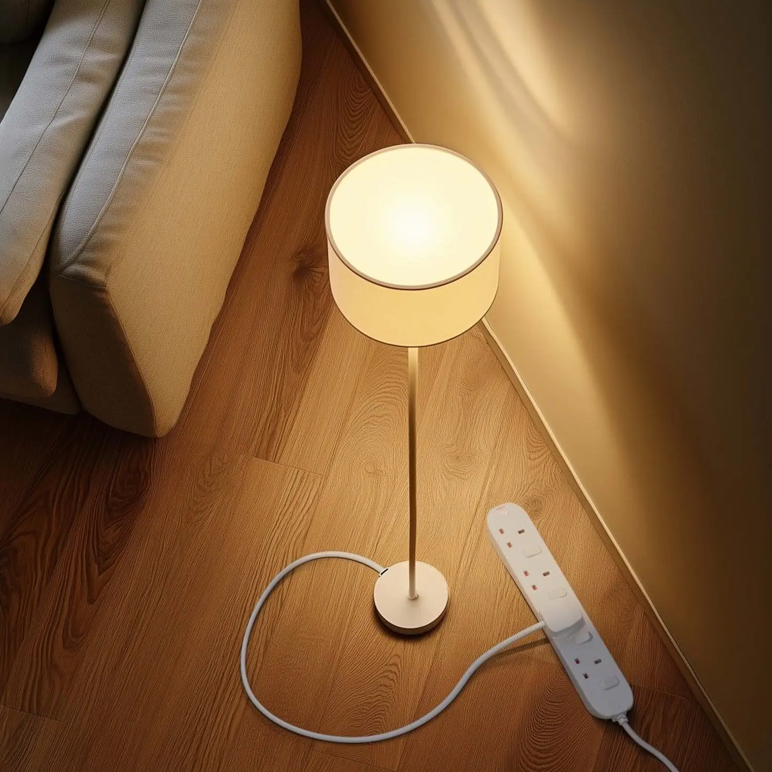 Masterplug Individually Switched 4 Gang 13amp 2 Metre Trailing Socket