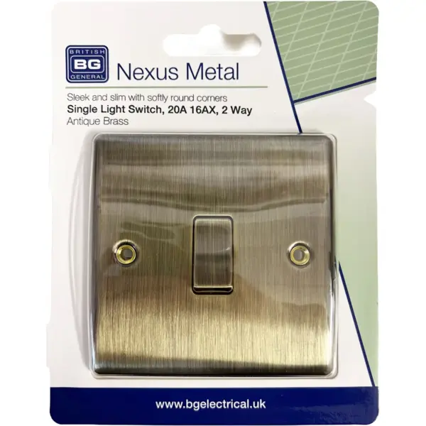 BG 1g Wall Switch Antique Brass