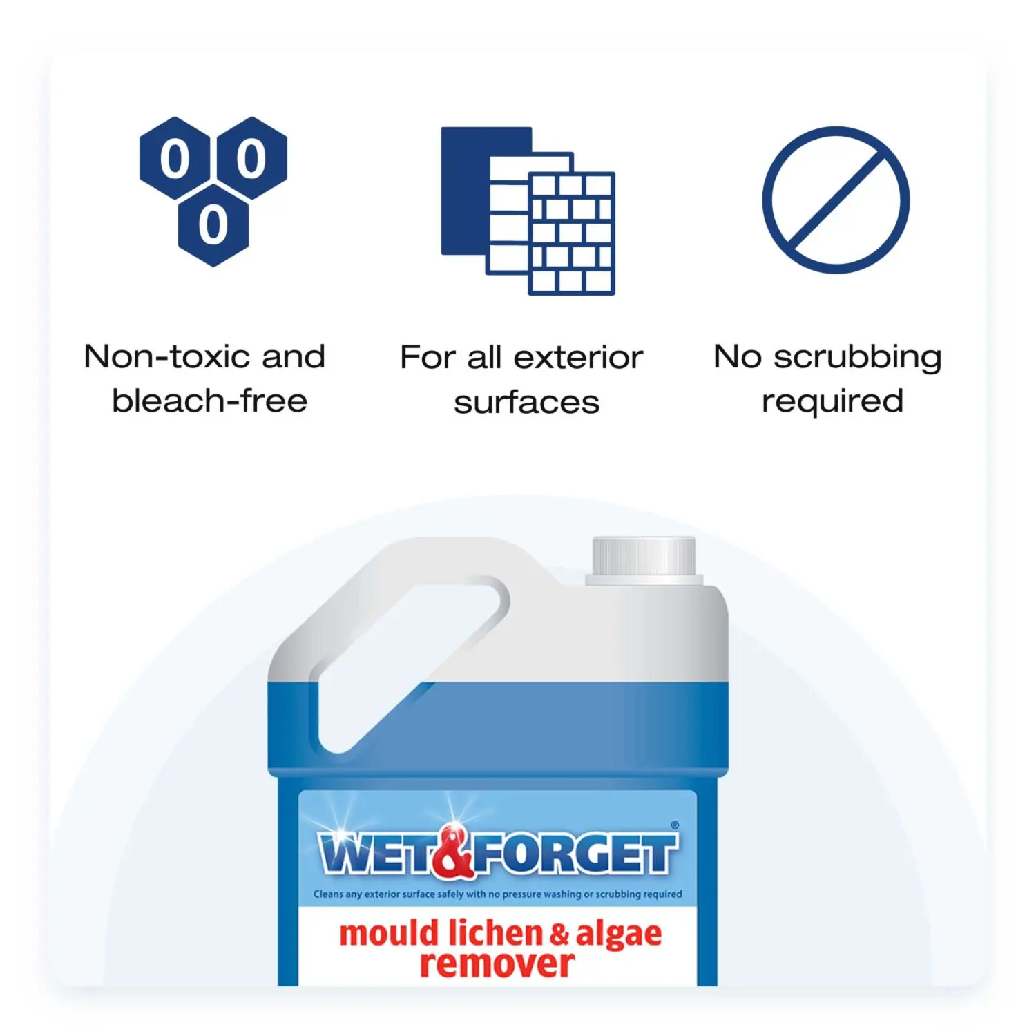 Wet & Forget Mould Lichen & Algae Remover 2L