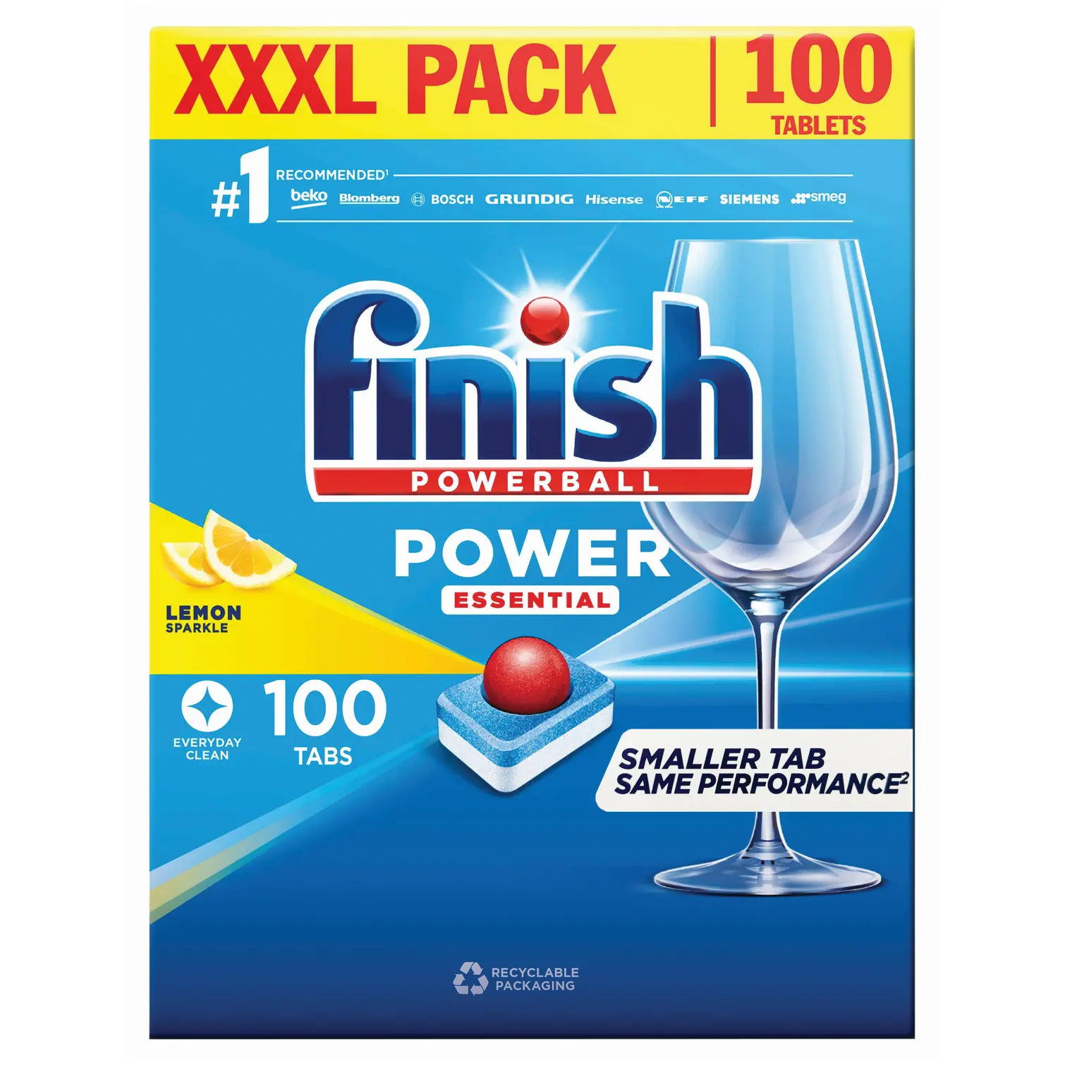 Finish Power Essential Dishwasher Tablets Box of 100