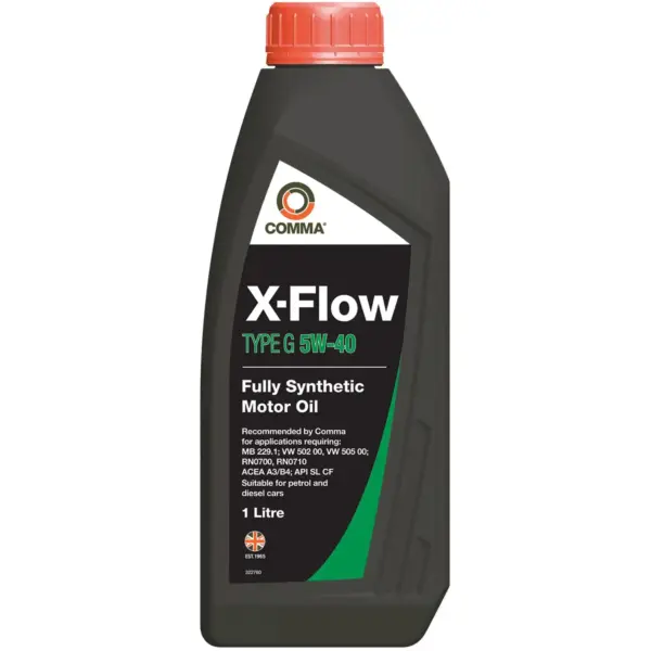 Comma X-Flow Motor Oil  5W-40 1 Litre