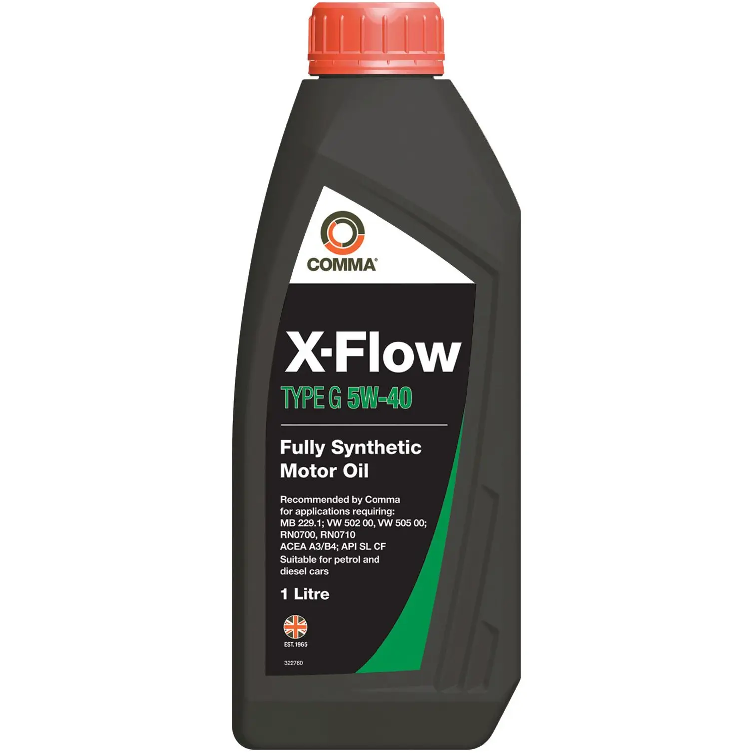 Comma X-Flow Motor Oil  5W-40 1 Litre