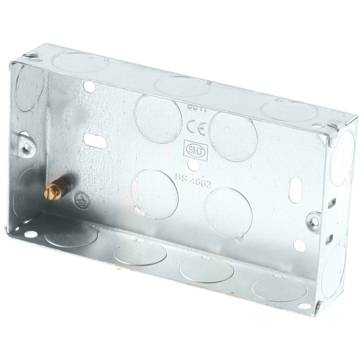 SMJ Electrical 2 Gang 25mm Metal Box