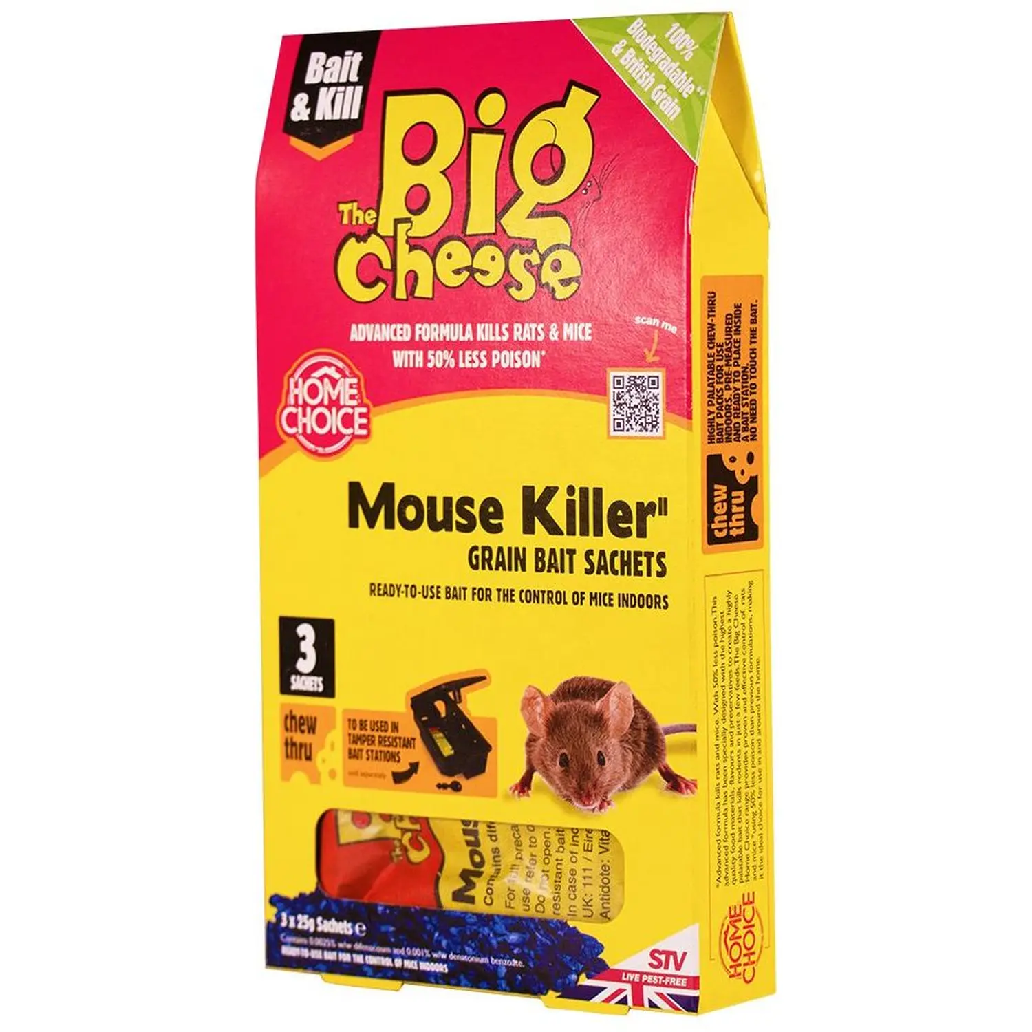 Big Cheese Mouse Killer Grain 3 Sachet