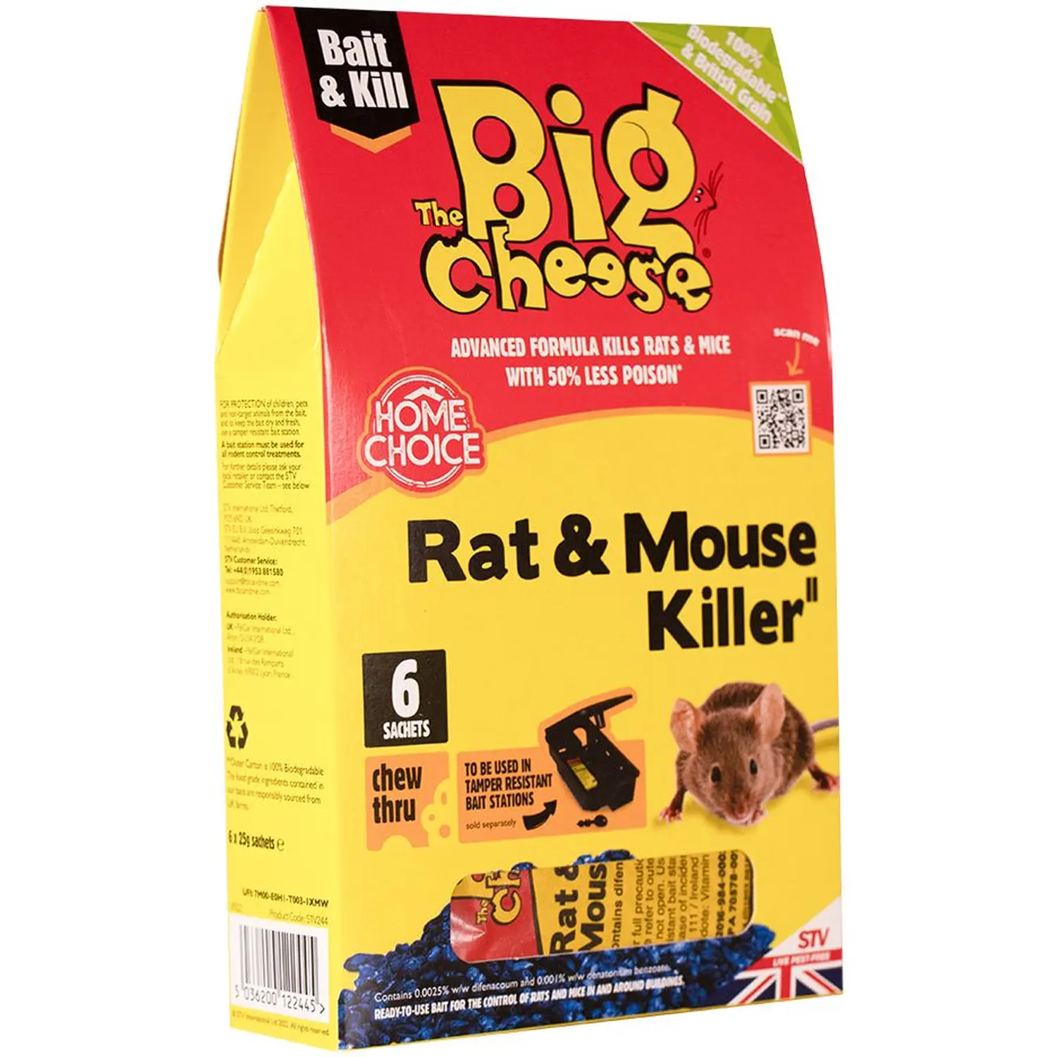 Big Cheese Mouse Killer Grain 6 Sachet