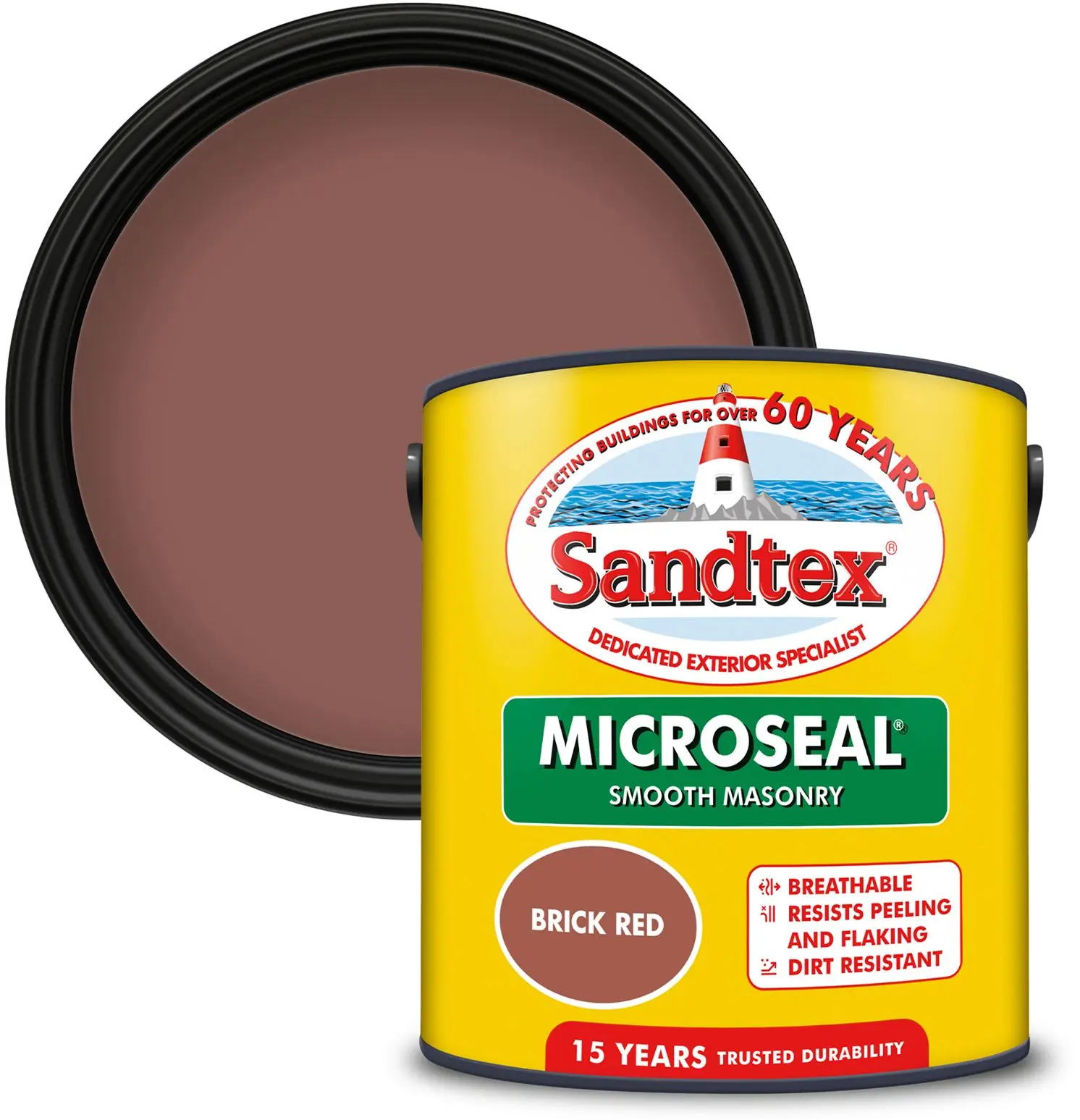 Sandtex Masonry Paint 2.5ltr Brick Red
