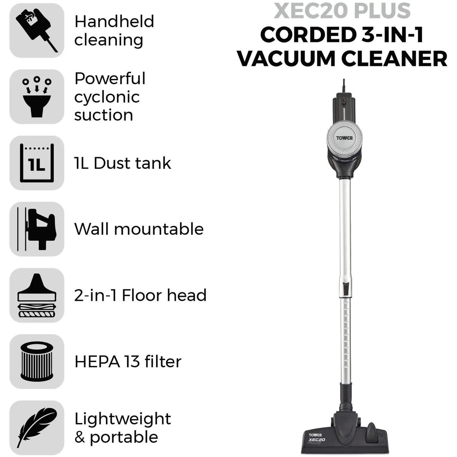 RKW0476_1 Tower Pole Vac 3in1 Corded