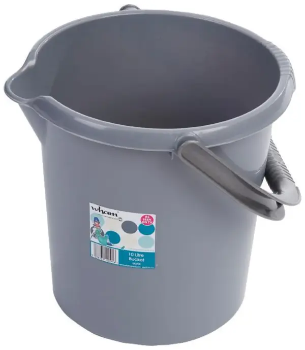 WMP0075 Wham Bucket Silver 10 Litre Capacity