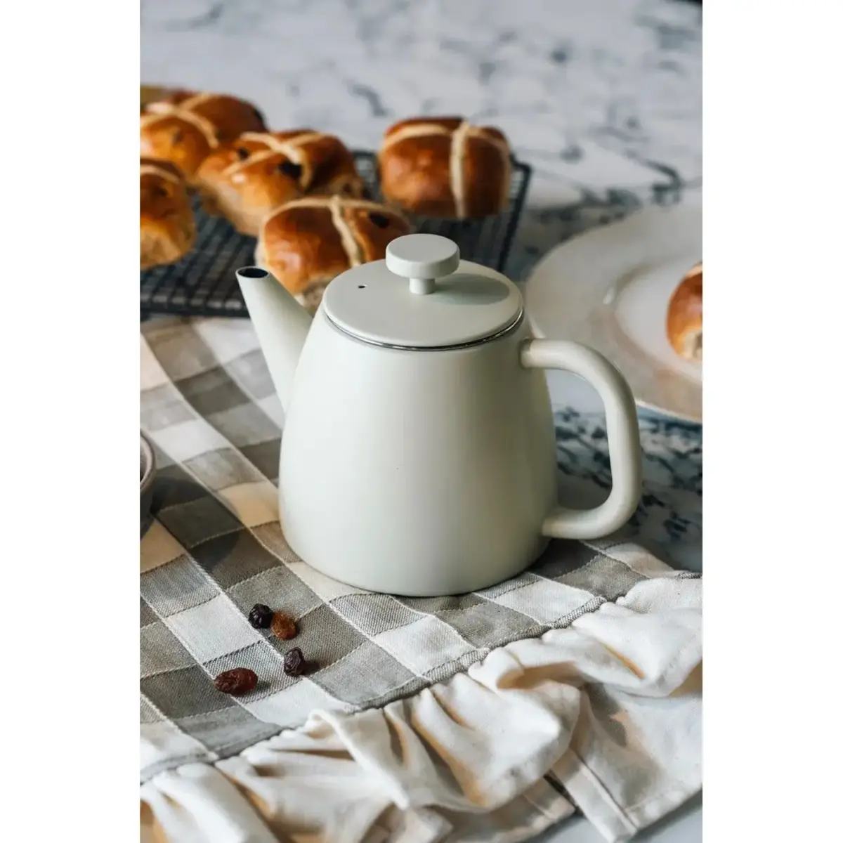 Cafe Ole Kelham Teapot White 600ml
