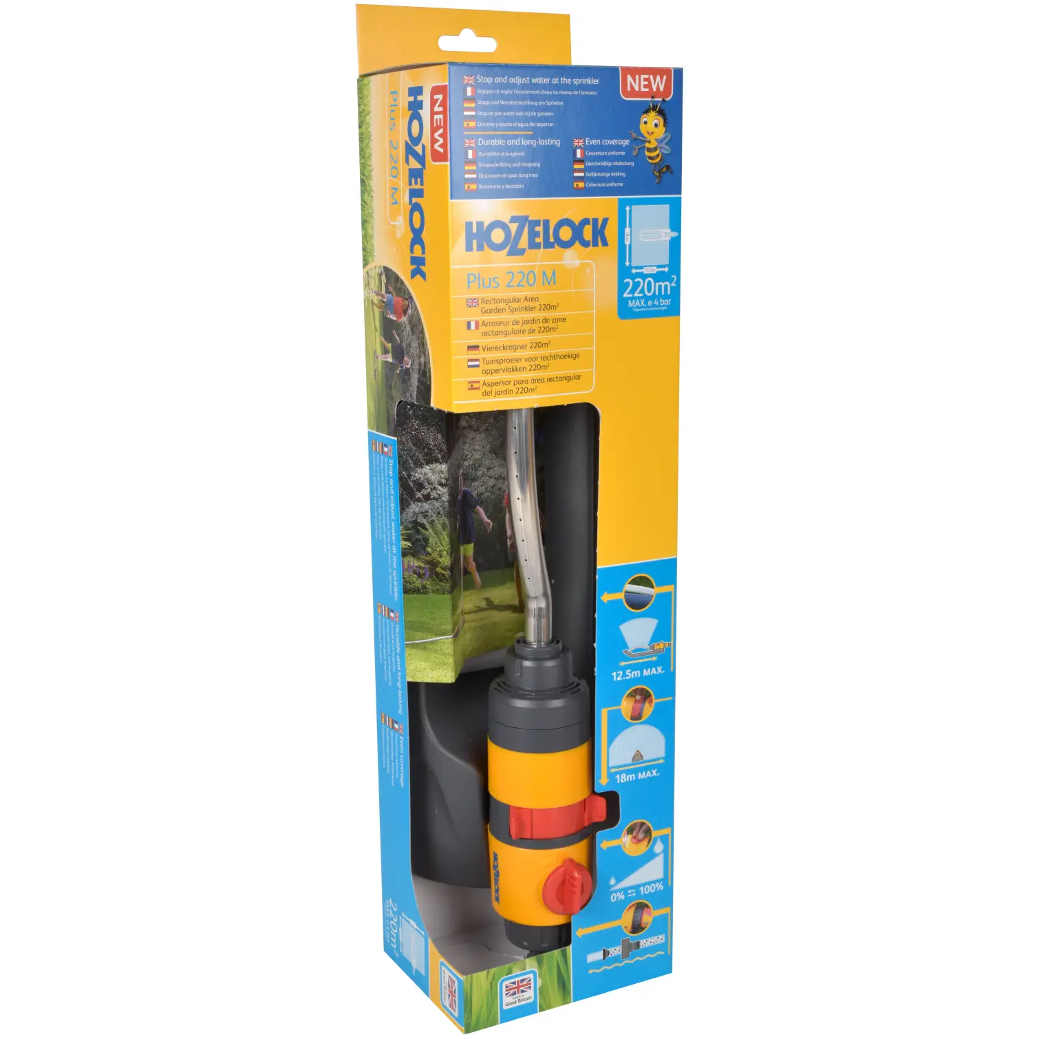 Hozelock Plus 220 oscillating sprinkler UK