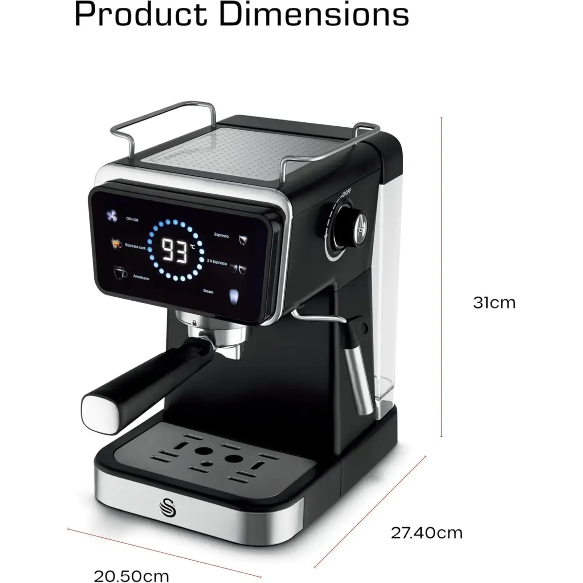 Swan Pump Digital Coffee Machine