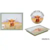 Coco & Gray Highland Cow Laptray 43x33cm