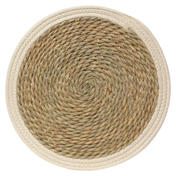 Tradestock Leaf & Loom Cream Seagrass Placemats 2Pk