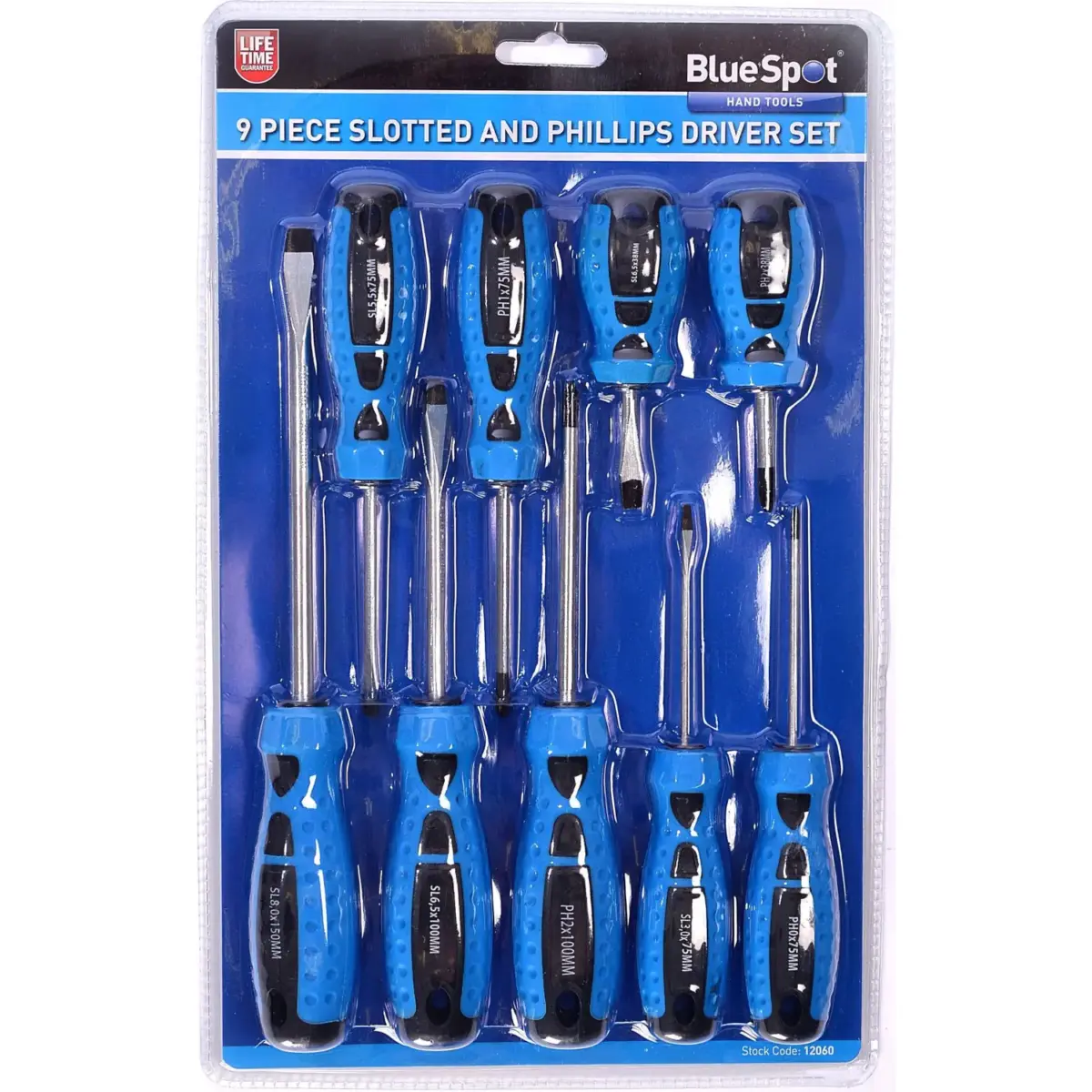 BlueSpot 9 Pce Screwdriver Set