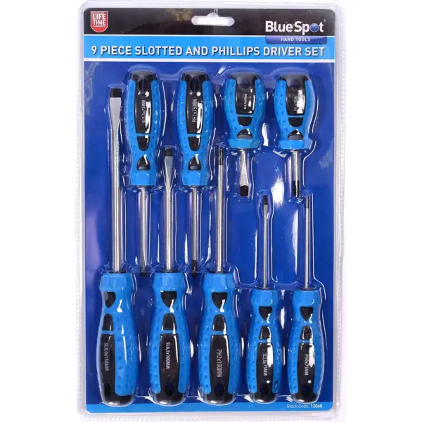BLU0001 BlueSpot 9 Pce Screwdriver Set