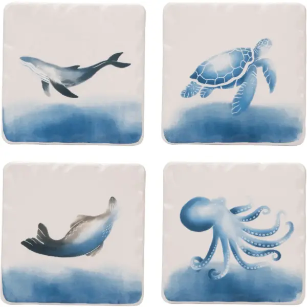 The Coast Ceramic Coasters 4Pk