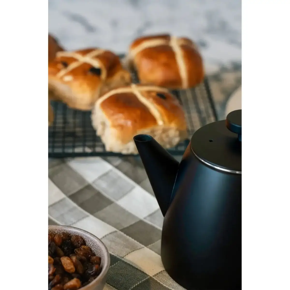 Cafe Ole Kelham Teapot Black 600ml