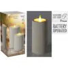 LED Candle Off White 15x7.5cm