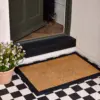 My Mat Coir Border Mat Black 45 x 75cm