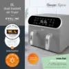 Swan Retro Dual Basket 8 litre Air Fryer Grey