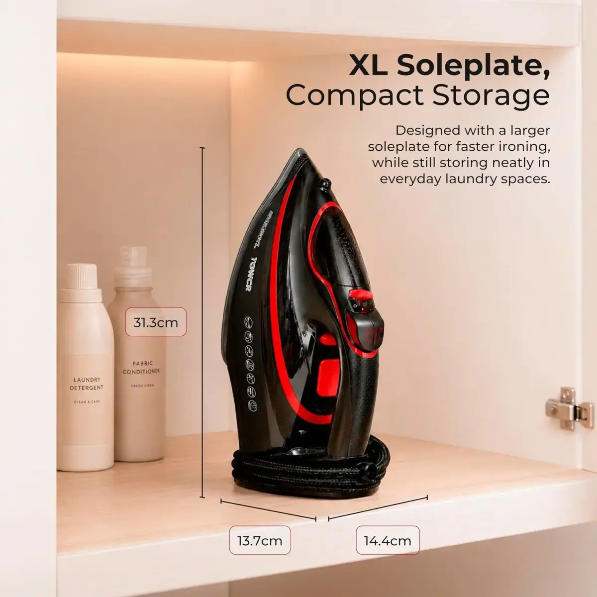Tower Steam Iron XL Sole Plate 3100w