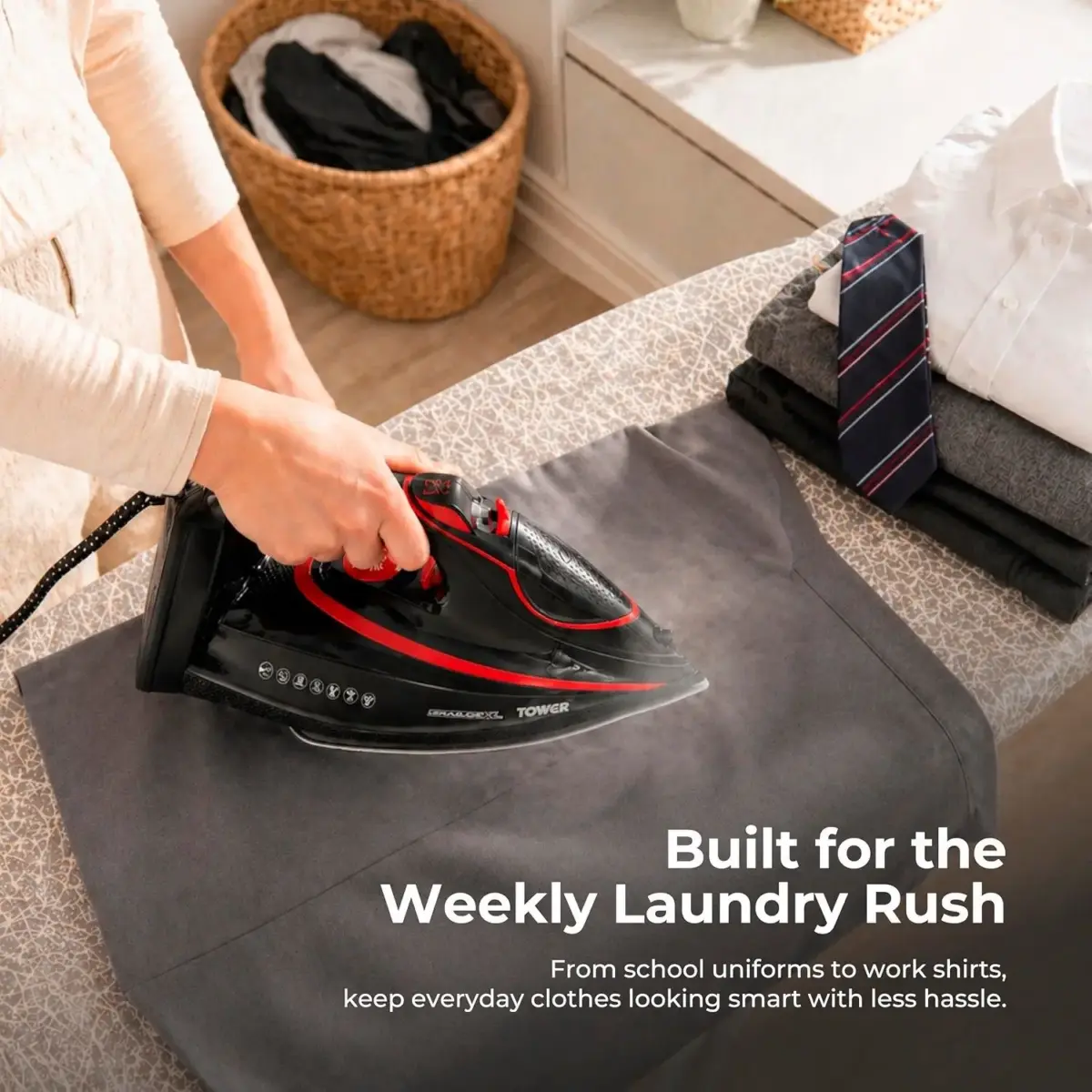 Tower Steam Iron XL Sole Plate 3100w