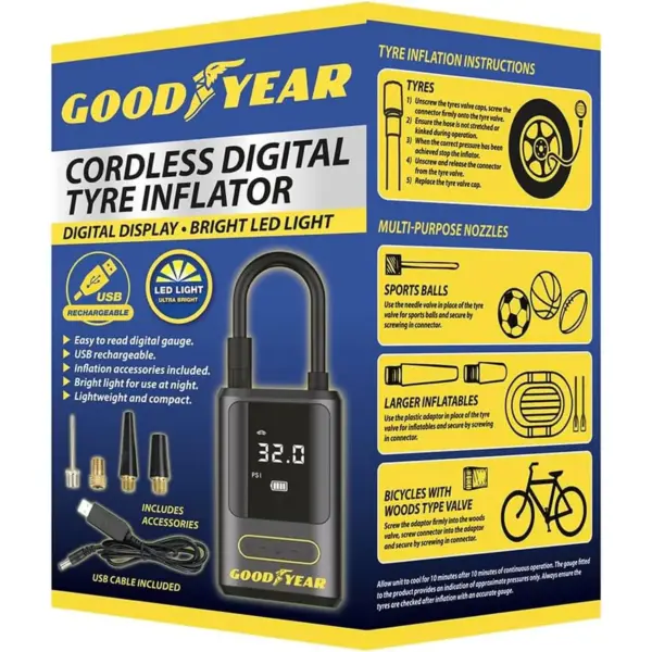 AVN0338 GOODYEAR Cordless Tyre Inflator