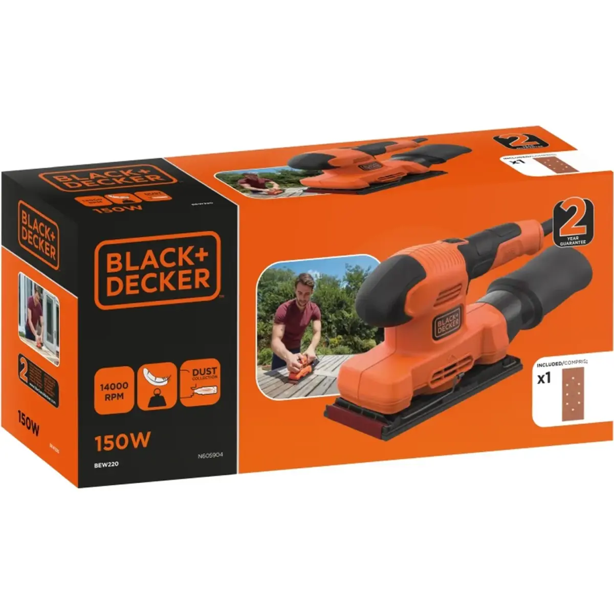 Black+Decker Third Sheet Finishing Sander 150w