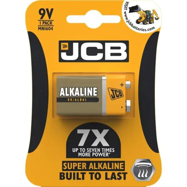 DUR0234 JCB PP3 9V Alkaline Battery