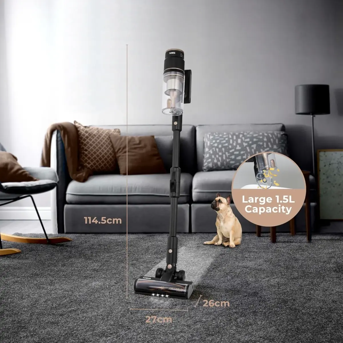 Tower Evo Optimum Pole Vac 33v VL120