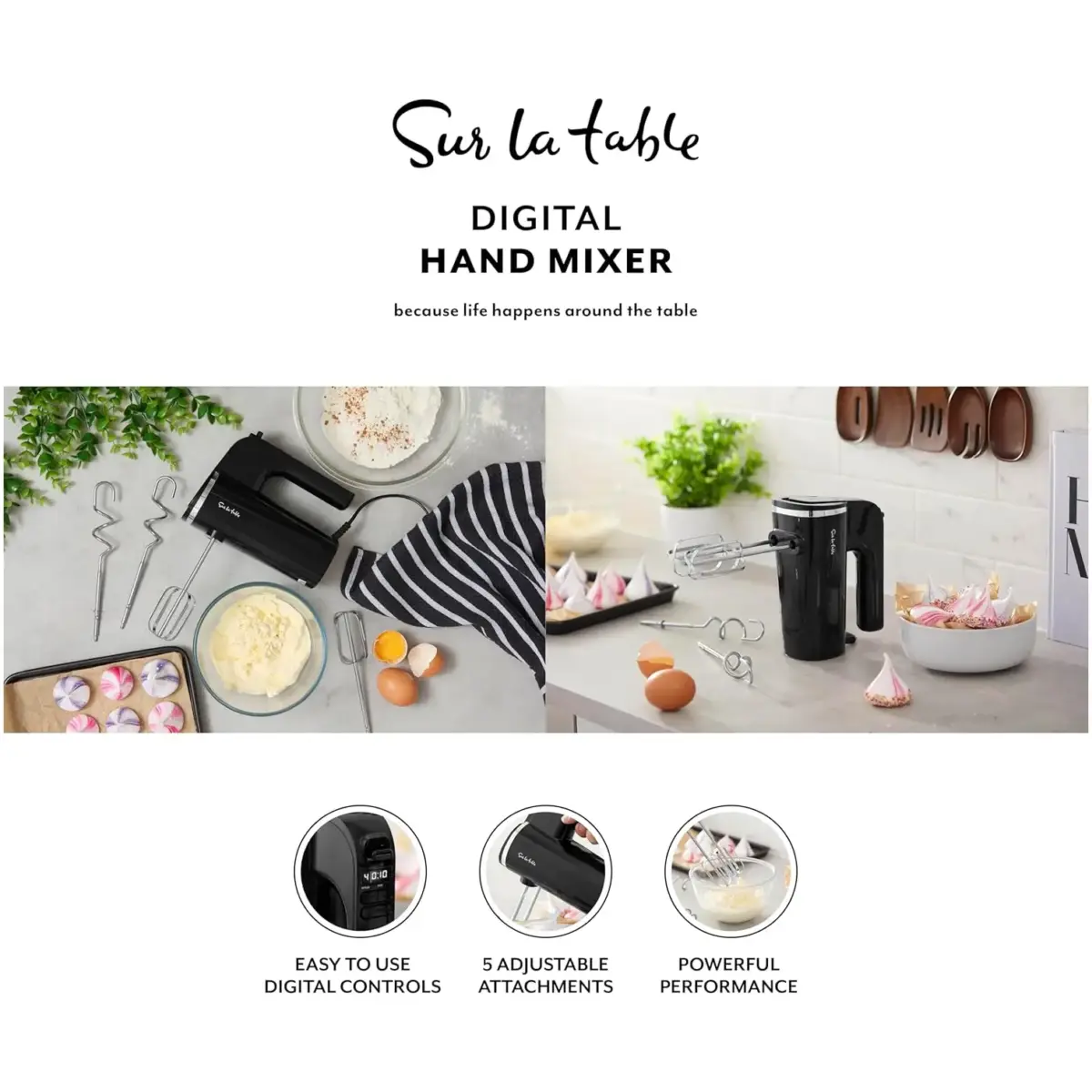 Sur La Table Digital Hand Mixer 400w
