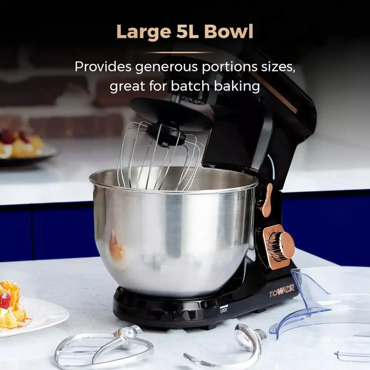 RKW0569_4 Tower Retro Stand Mixer Black