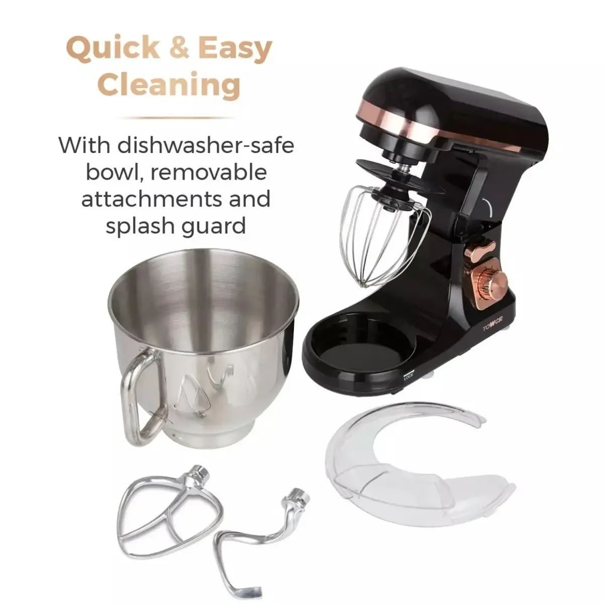 RKW0569_6 Tower Retro Stand Mixer Black