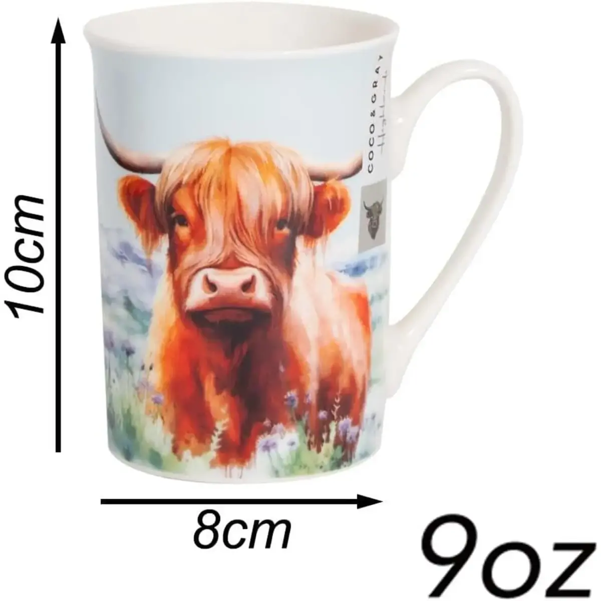 Coco & Gray Highland Cow Mug