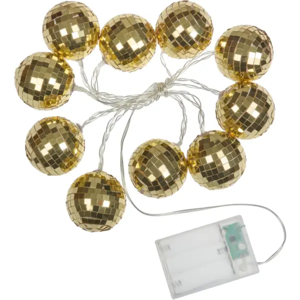 SMA1267 Three Kings Glitterball String Lights Set of 10