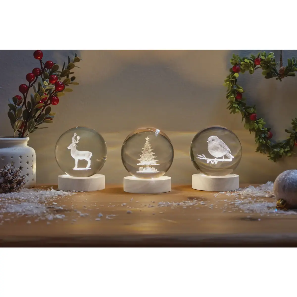 Three Kings InLit Globall Tree 10cm