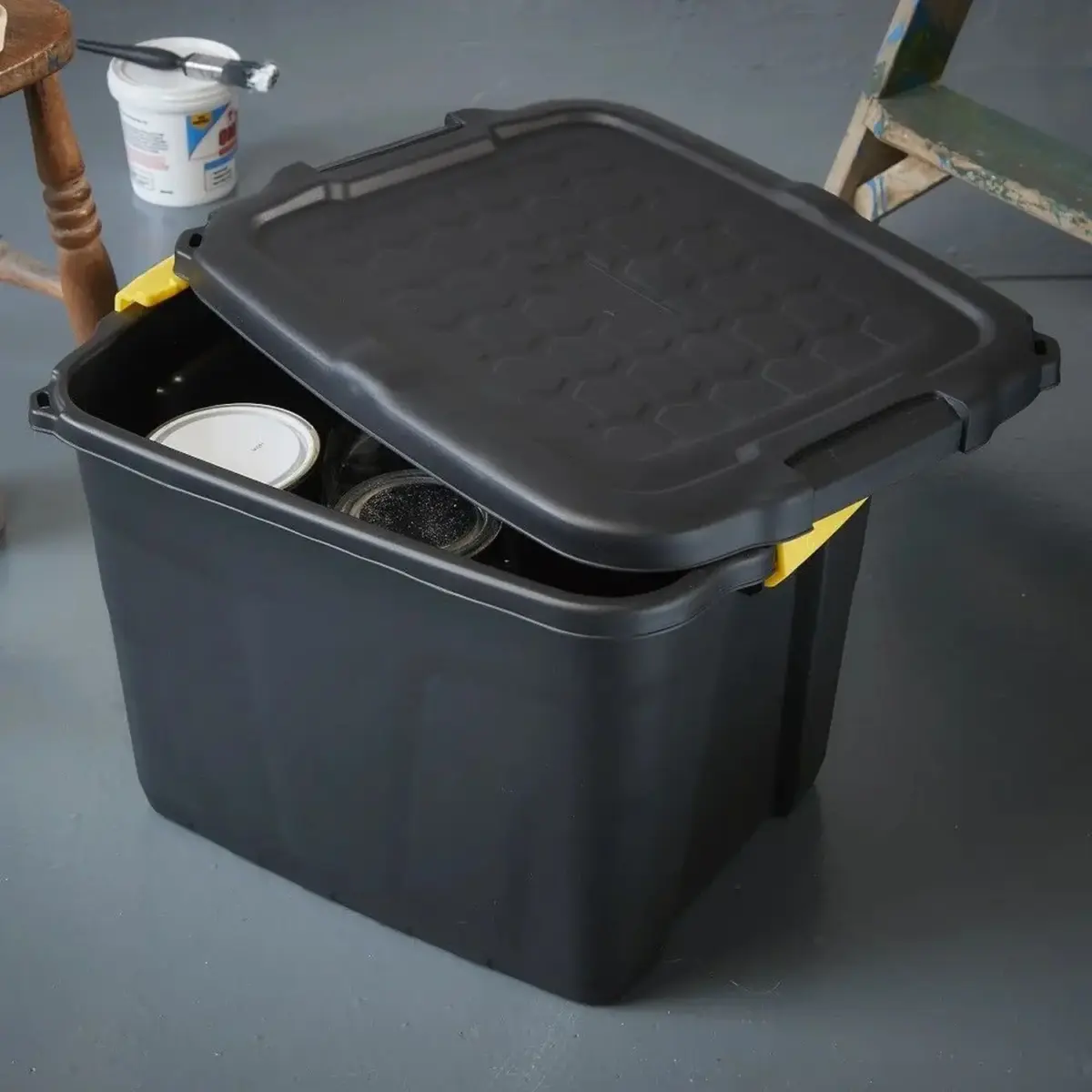 Strata Heavy Duty Storage Box & Lid 42 Litres