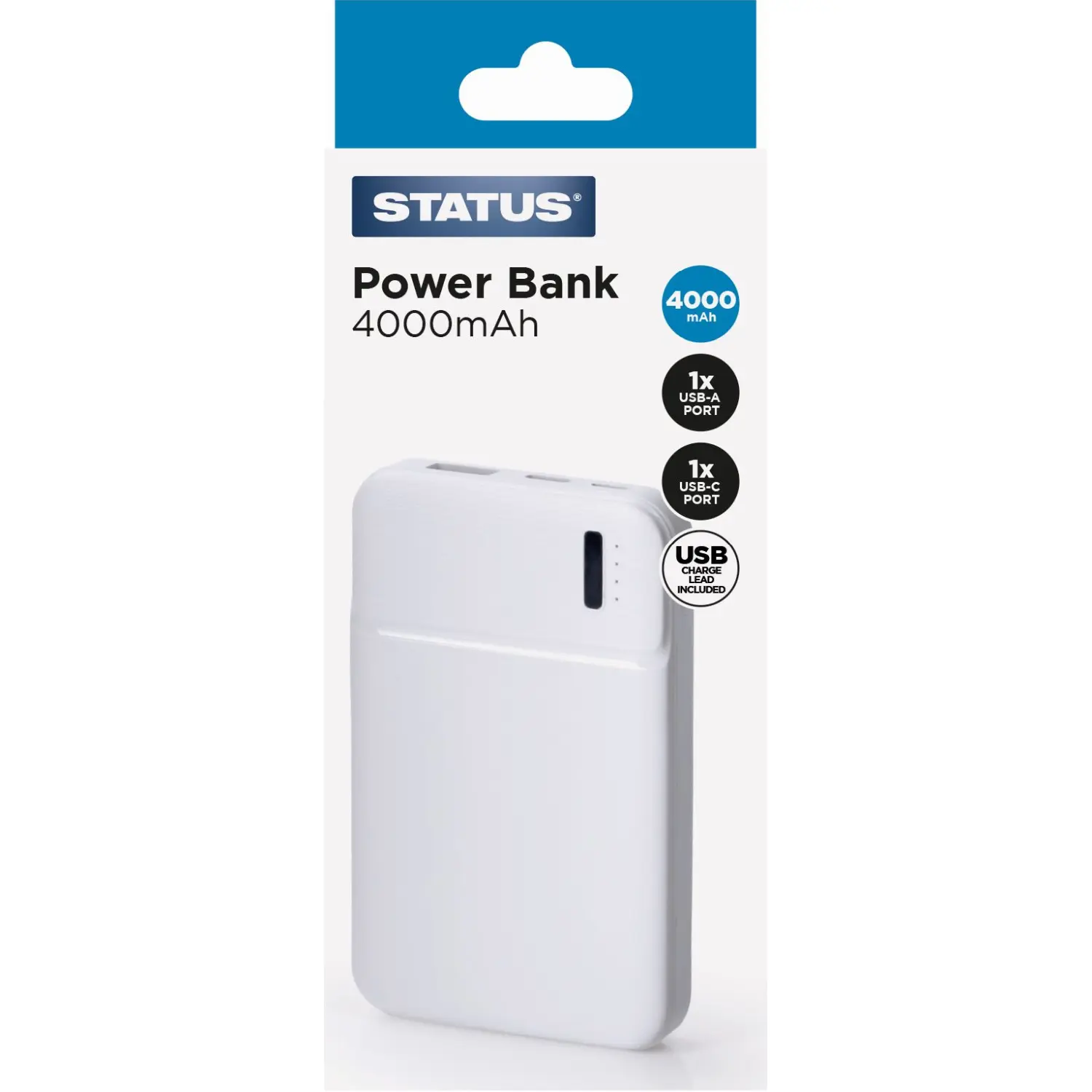 Status Power Bank 4000mAh power cut emergency kit essential UK