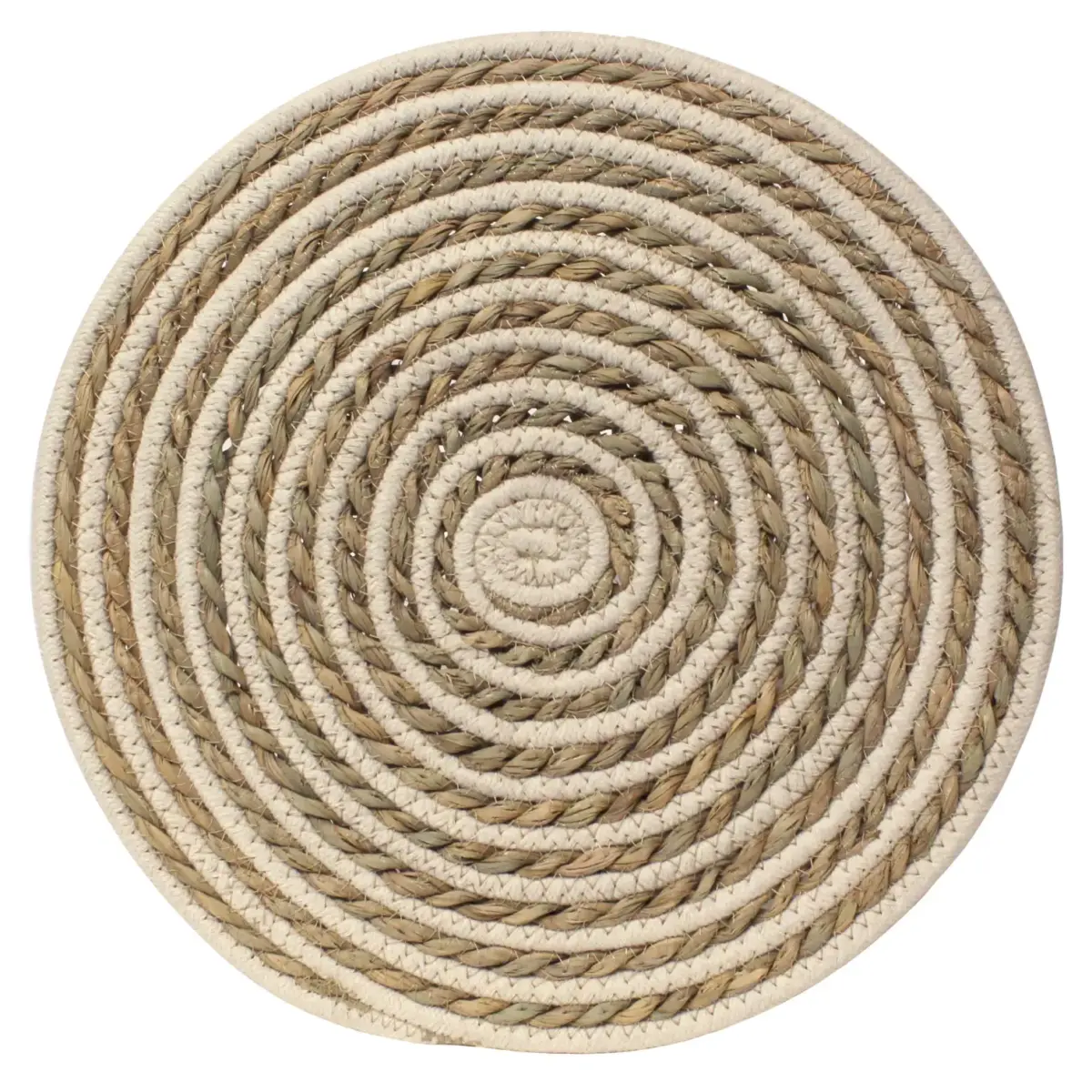 Tradestock Leaf & Loom Cream Seagrass Swirl Placemats