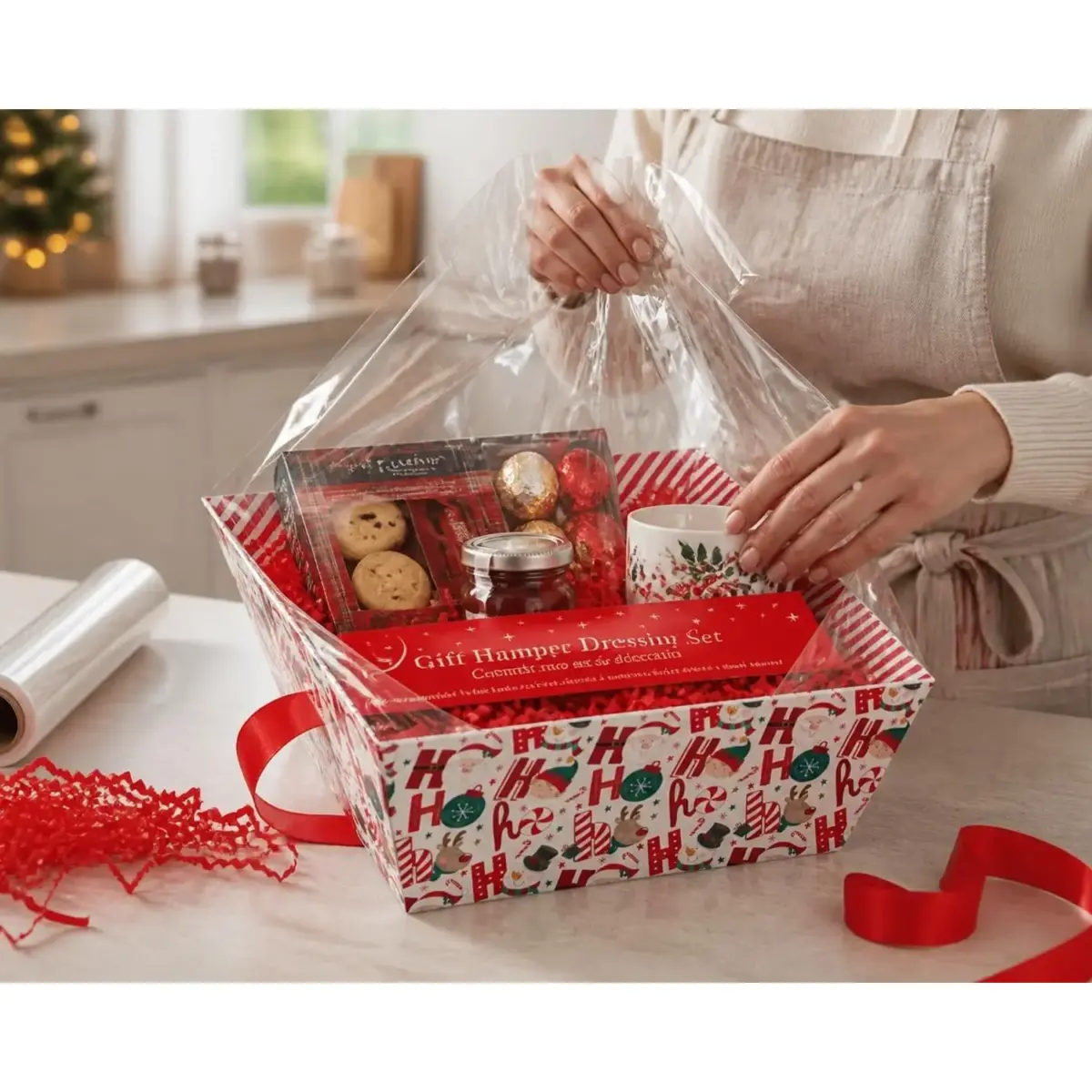 Eurowrap Christmas HOHOHO Hamper Set
