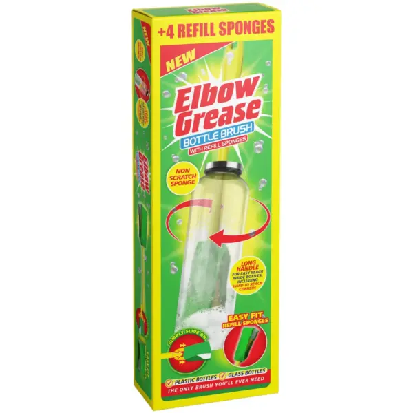 Elbow Grease Bottle Brush +4 Refills