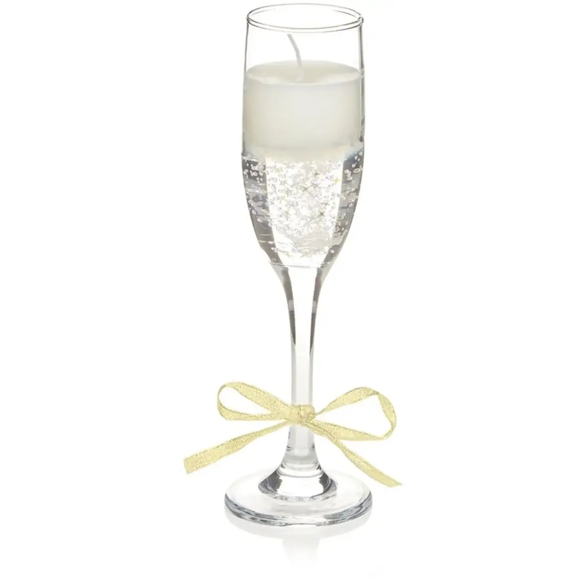 Premier Champagne Glass Gel Candle 22cm