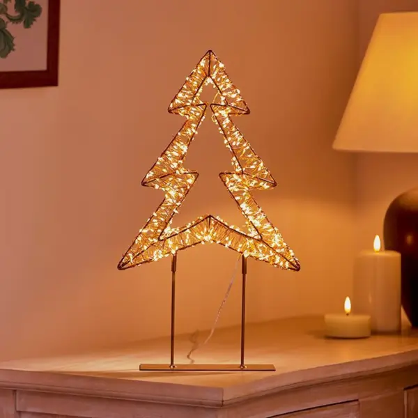 Gold TableTop Tree Twinkling image 2