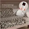 Carmen Heated Wearable Blanket Leopard Print
