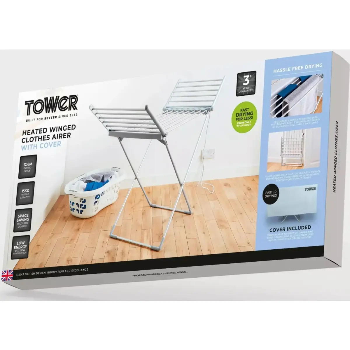 Tower T25003 Y Shaped Heated Clothes Airer