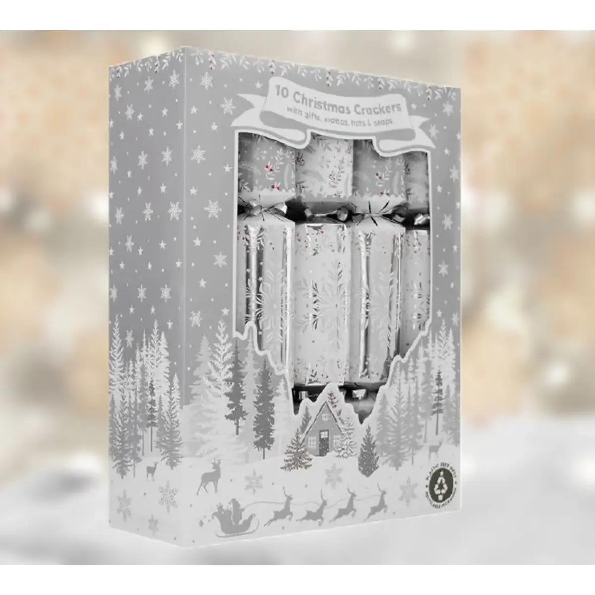 Silver Snowflake Crackers